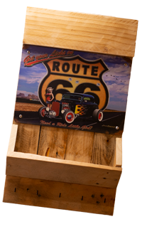 Houten sleutelhanger