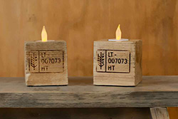Elec. waxinelichthoudertjes.