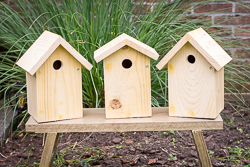 Vogelnestkastjes.