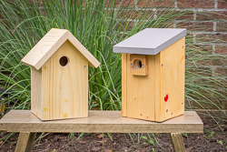 Vogelnestkastjes.